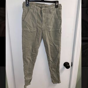 Olive green American Eagle High Rise Jeggings